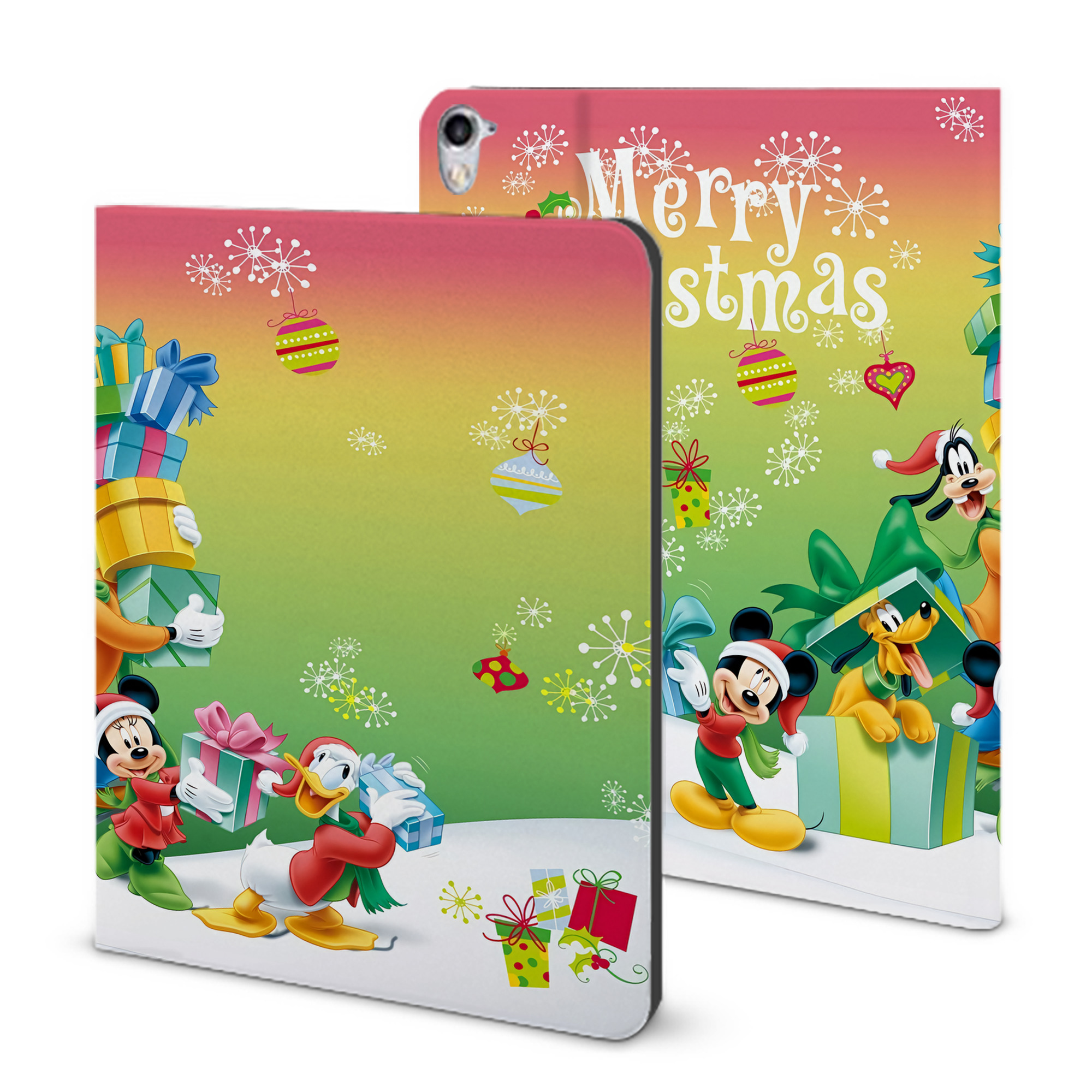 （画像用） ミッキーマウス Mickey Mouse IPad ケース ブック型 PUレザー TPU 耐衝撃 軽量 薄型 ペン収納なし 全面保護 IPad 各モデル対応
